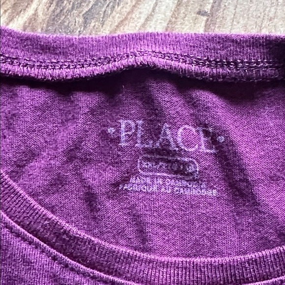 The Children's Place Girls Maroon Christmas Graphic Tee Size XXL 16‎ - Picture 3 of 5